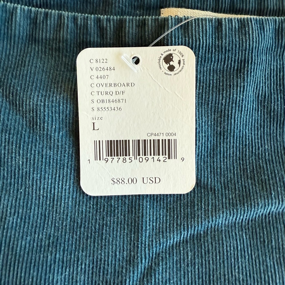 We The Free NWT Lunan Crop Harem
Cord Jeans Color Overboard Size L - Picture 13 of 16